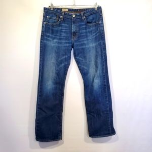 AG Adriano Goldschmied Men's 36X33 The Protege Straight Leg Blue Jeans Made USA